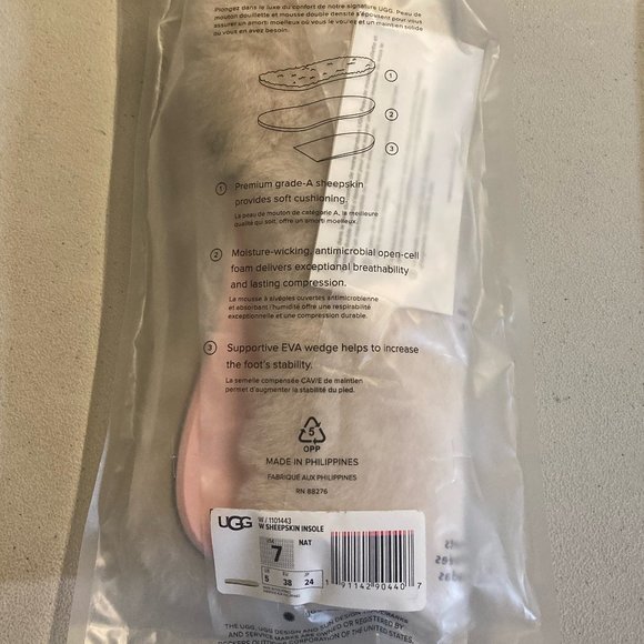 UGG New Women's Sheepskin Boot Shoe Cushion Insole US Size 7 - Picture 4 of 7